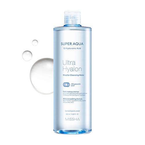 Missha Super Aqua Ultra Hyalron Micellar Cleansing Water micelinis vanduo