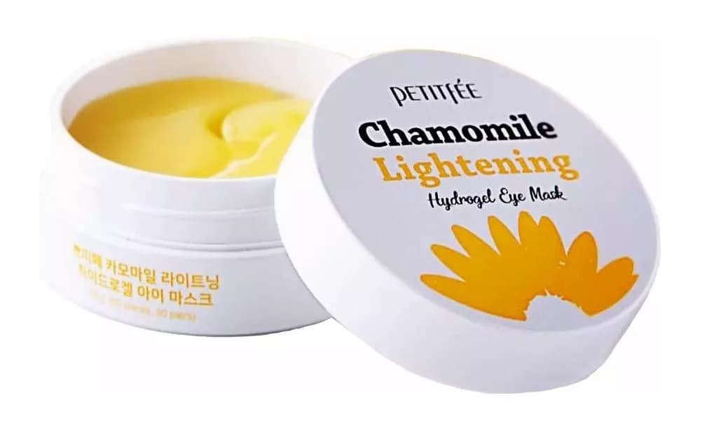 Petitfee Chamomile Lightening Hydrogel Eye Mask – šviesinamosios paakių kaukės​